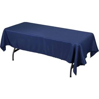 Balsacircle 60x102-tommer Navy Blue Rectangle Polyester Tabgecloth Table Cover Link til bryllupsfest Begivenheder K?kken Spisning