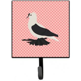 """" Caroline's Treasures Saxon Fairy Swallow Pigeon Pink Check Wall Hook Lille Multicolor """"