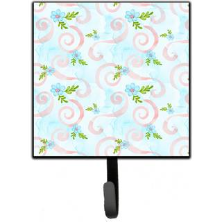 """" Carolines skatte akvarelblå blomster og hvirvler vægkrog lille flerfarvet """"