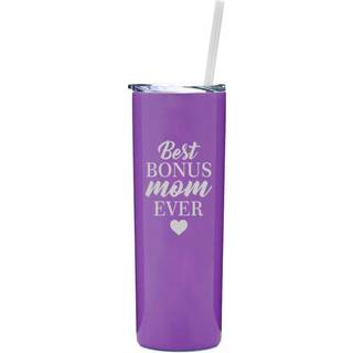 20 oz tynd høj tumbler rustfrit stål vakuum isoleret rejse krus med halm bedste bonus mor nogensinde step mor mor mor