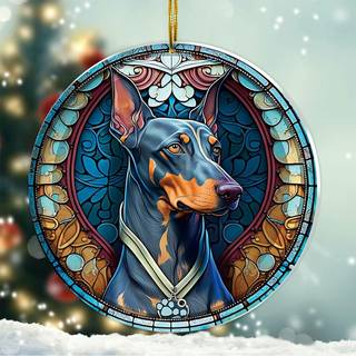 Doberman Christmas Ornament 2024 - Doberman Dog Gaver til kvinder Doberman Ornament til juletr? gaver til Doberman Lovers Dog juledekor