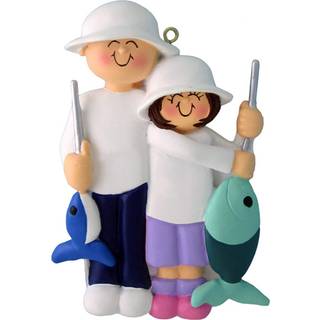 Personaliseret familiegulepynt - brugerdefineret far og datter julepynt tilpasset fra datterfiskeri ornament far og datter familie ornamenter til