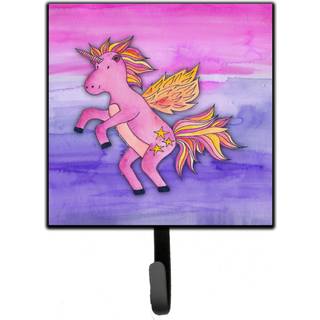 """" Caroline's Treasures Pink Unicorn Watercolor Wall Hook Lille Multicolor """"