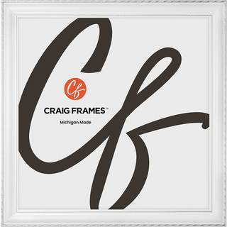 Craig rammer Victoria 12x12 Billedramme udsmykket hvidt og sølv