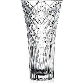 Glasvase - 12 """" Blomstervase - Table Vase - For Flowers - Roses - Cut Design - Made in Europe - Af Barski