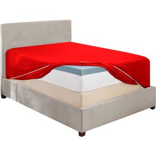 Hearth & Harbor Burgundy California King Fitted Sheet Extra Deep Pocket Cal King Fitted Sheet Only 1800 Microfiber Fitted Bed Sheet Ultra Soft Fi