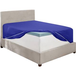 Hearth & Harbor Royal Blue California King Fitted Sheet Extra Deep Pocket Cal King Fitted Sheet Onlyt 1800 Microfiber Fitted Bed Sheet Ultra Soft