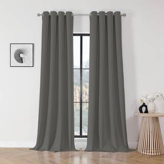 JoyDeco Blackout Gardiner 108 tommer længde 2 Paneler Sæt termiske isolerede lange gardiner og gardiner 2 burg værelse mørkere grommet gardiner t