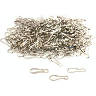 200 Nikkelbelagt metal N?gleb?nd Snap Hooks n?glering n?glering dele