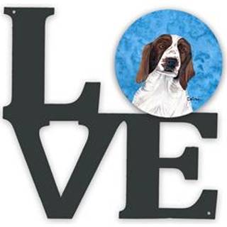 """" Caroline's Treasures Blue Springer Spaniel Metal Artwork Love Wall-Decor multicolor """"