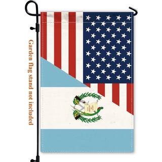 Guatemala USA Friendship Garden Flag 12x18 i tunge Guatemalanske UK America Us Outdoor Banner til gårdhave med dobbelt side