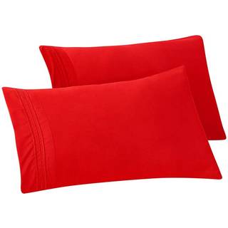 Elegant komfort solid pillowcases 1500 Premium Hotel Quality Microfiber-Glat vævet rynke og pletbestandig let slip-on 2-stykke sæt standard/dronn