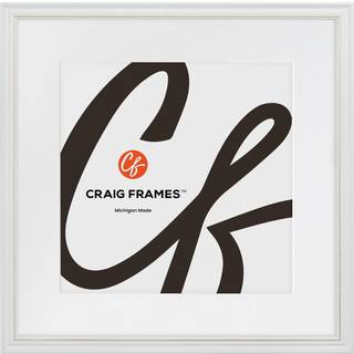 Craig Frames 314WG 12x12 Billedramme matet til et 9x9 foto udsmykket hvidt og guld