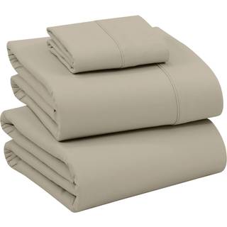 Ruvanti 100% bomuldsark - spr?d k?ling percale ark til dobbelt st?rrelse seng ?ndbar og holdbar dobbeltplade indstillet 16 tommer dybe lommeplade