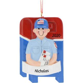 Personaliserede mailman -ornamenter 2024 - Arbejdsjulepynt til medarbejdere Nye job Ornamenter medarbejder julepynt 2024 Min f?rste julepynt til