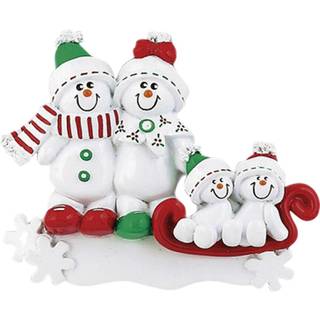 Personaliserede familiegulepynt - Snowman Custom Ornamenter Snowman Family of 4 Christmas Ornament 2024 Tilpasset familie p? 4 h?ngende julepynt