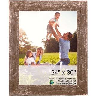 24 """" x 30 """" Rustik bondeg?rd Brun tr?ramme