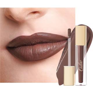 OULAC MATTE Liquid Brown Lipstick til kvinder, der langvarige læbestift vandtæt læbefarvning ingen overførsel cremet høj pigmenteret formel med r