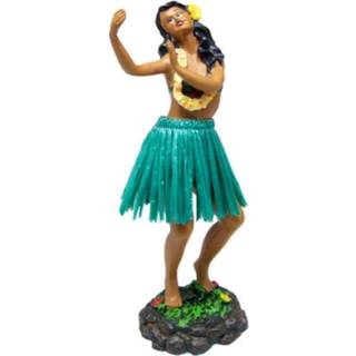 Hawaiian Dashboard Doll Leilani Girl Dancing Green