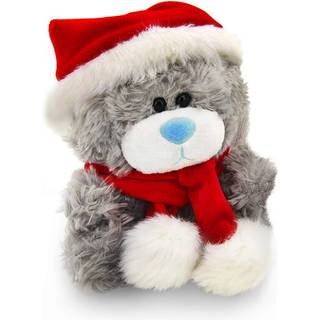 Plushland bedårende blød og behåret julemanden Teddy Bear udstoppet dyr -Holiday Legetøj - Xmas Party Favours for Kids (New Christmas Qbeba Bear