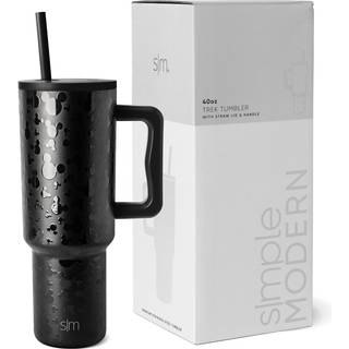 Enkel moderne Disney 40 oz tumbler med h?ndtag og halml?ge | Isoleret genanvendelig rustfrit st?l vandflaske rejse krus | Gaver til kvinder m?nd