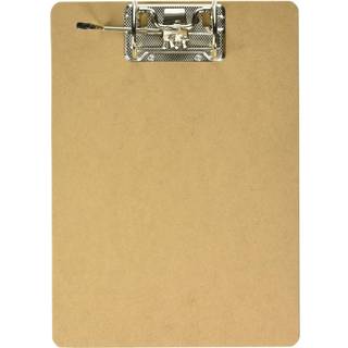 Charles Leonard Letter Size Masonite Clipboard With Shannon Style Arch Posts Two -sidet glatbrun 9 x 14,5 tommer (89533)