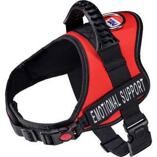 Bare 4 poter Emotionel support Dog Harness Jacket med polstret håndtag | 6 størrelser | Justerbare stropper og 2 aftagelige reflekterende pletter