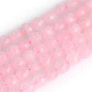 Joe Foreman 8mm Rose Quartz Semi Precious Gemstone Round facetterede l?se perler til smykker, der fremstiller DIY h?ndlavede h?ndv?rksforsyninger