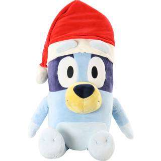 Animal Adventure - Bluey With Santa Hat 20 Plush - Officielt licenseret samleobjekter plys