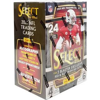 2021 Panini Select Football NFL Blaster Box - 24 Trading Cards - Exclusive Red & Blue Prizm Die -Cuts