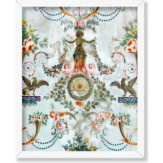 Plakat Master Classic Ornamental Plakat - Vintage Aesthetic Print - Gave til kunstner Florist - Sidewall Griffins Flower Basket Cornucopia Pink R