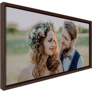 Kate og Laurel Custom trykt indrammet l?rred v?gkunst 26.5x14 brun sylvie personligt l?rredsprint med dine fotos til sovev?relse eller stue galle