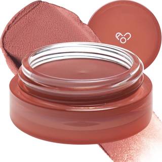 Aou Floofy Matte Balm Toned Balm Blusher til læber og kinder 0,15 oz (01 Coral Balm)