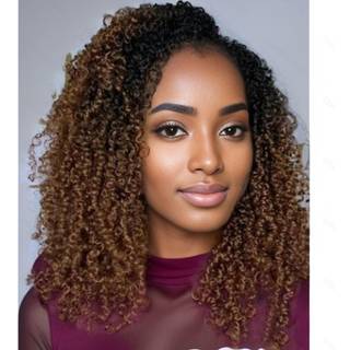 7Packs Yanky Twist Crochet Hair Fory looped 8 tommer Forventet fluffy krøllet fletning hår 210 tråde Kort senegalesisk twist fletninger Bohemian