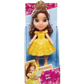 Jakks Pacific Disney Princess Belle Postable Sparkle Collection Mini Toddler Doll 3.5 """"
