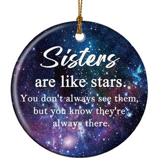 S?ster Julepynt Besties BBF Ornaments 3"""" Venskab Juletr? Ornamenter Dekorationer Gaver til Kvinder M?nd Venner