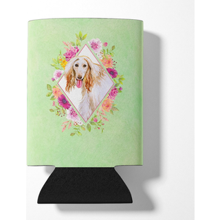 """" Caroline's Treasures CK4270CC Afghan Hound Green Flowers kan eller flaske Hugger Kold-bjælke-Koozies 12 oz multicolor """"
