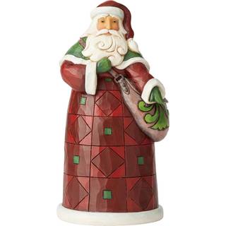Heartwood Creek af Jim Shore Santa med Satchel Figurine