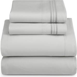 Hearth & Harbor Queen Size Sheets - 4 Stykke Sengplade S?t Hotel Luksus Dobbelt b?rstet lagner - Ekstra bl?de senget?jsark og pudebetr?k dronning