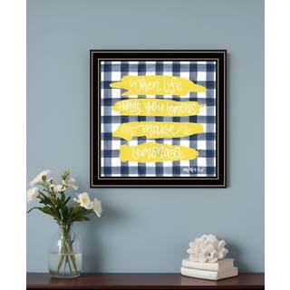 Lav Lemonade Black Framed Print Wall Art