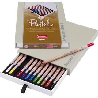 Bruynzeel 12 farver s?t med 12 pastelblyanter