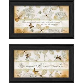 S?t med to plantens venlighed sort indrammet printv?gskunst