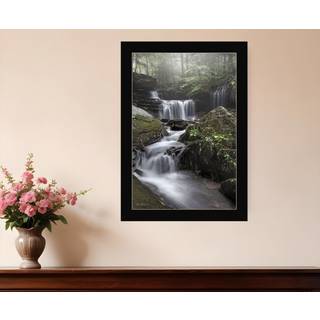 Ricketts vandfald sort indrammet print v?gkunst