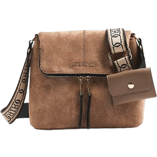 River Island Suedette Zippy Messenger Bagen