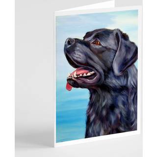Black Labrador Retriever lykønskningskort og konvolutter pakning af 8