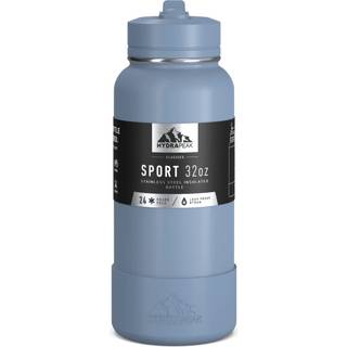 Hydrapeak 32oz Sport isoleret vandflaske med halm eller chug låg lækage og spildbeskyttelse holder drikkevarer koldt i 24 timer varmt i 12 timer
