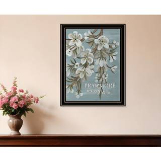 Bed mere bekymret mindre sort indrammet printv?gskunst