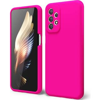 Oakxco til Samsung Galaxy A23 5G Telefonkasse Liquone Silicone Fluorescerende lys Solid farve sød tynd slank blød gummi TPU almindelig glat gelma