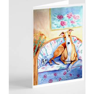 Whippet venter på dine lykønskningskort og konvolutter pakning på 8