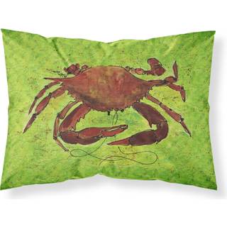 """" Caroline's Treasures 8127Pillowcase Crab Moisture Wicking Fabric Standard Pillowcase Large Multicolor """"